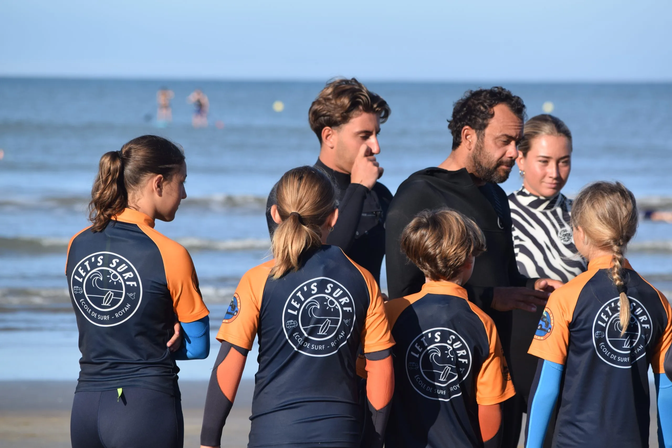 Cours de surf à Royan Pontaillac avec l'école let's surf